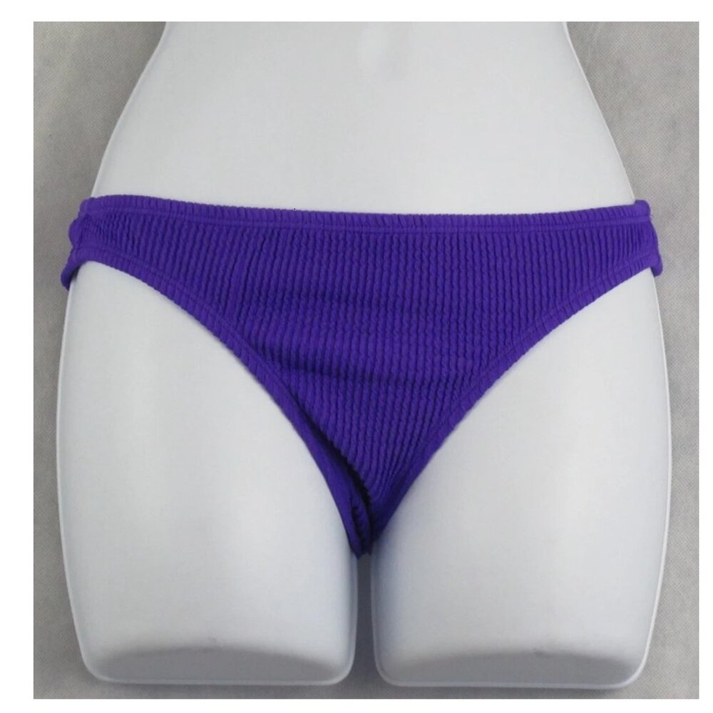 Salt + Cove NWOT Juniors Ribbed Hipster Bikini Bottom Swimsuit, Purple, Medium